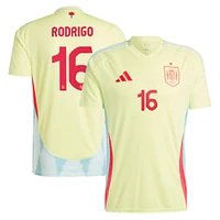 Men's adidas Rodrigo Yellow Spain National Team 2024 Away Authentic Jersey