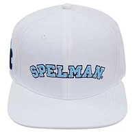 Men's Pro Standard White Spelman College Jaguars Wool Snapback Hat