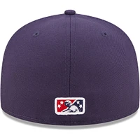 Men's New Era Navy Spokane Indians Authentic Collection 59FIFTY Fitted Hat