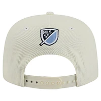 Men's New Era  Cream Sporting Kansas City 2025 Kickoff Snapback Golfer Hat