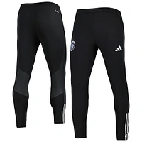 Men's adidas Black Sporting Kansas City 2023 On-Field Team Crest AEROREADY Training Pants