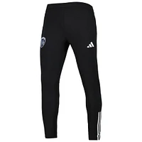 Men's adidas Black Sporting Kansas City 2023 On-Field Team Crest AEROREADY Training Pants