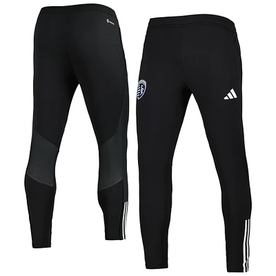 Men's adidas Black Sporting Kansas City 2023 On-Field Team Crest AEROREADY Training Pants