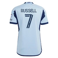 Men's adidas Johnny Russell Light Blue Sporting Kansas City 2023 Hoops 4.0 Authentic Player Jersey