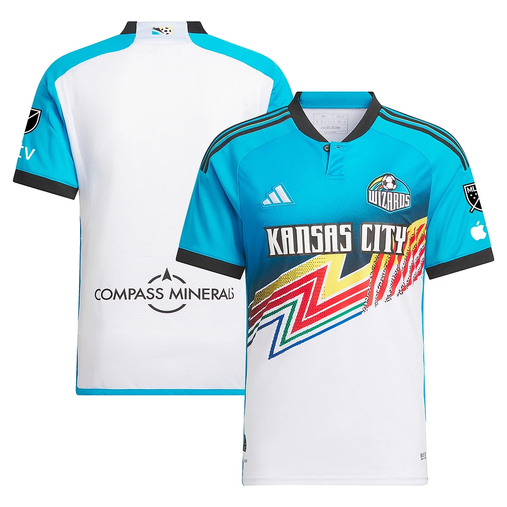 Men's adidas  White Sporting Kansas City 2024 Archive Authentic Jersey