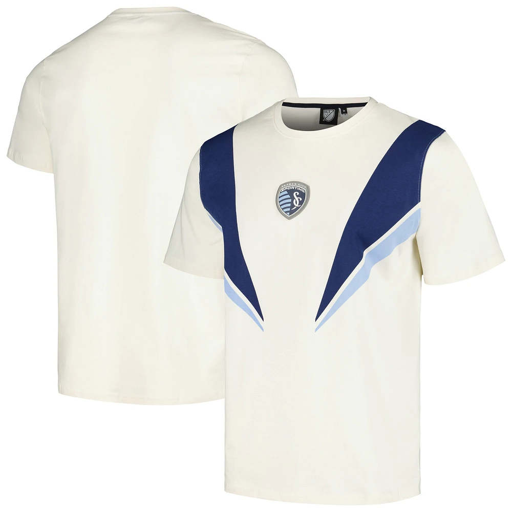 T-shirt décontracté épais Sporting Kansas City Sport crème pour hommes