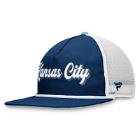 Casquette Snapback Sporting Kansas City True Classic Golf Fanatics pour hommes, bleu marine/blanc