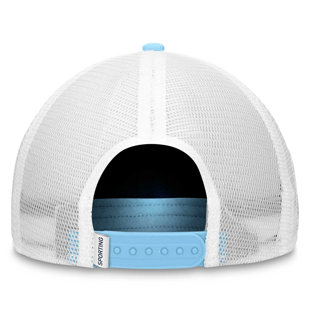 Casquette Snapback Sporting Kansas City True Classic Golf Fanatics pour hommes, bleu marine/blanc