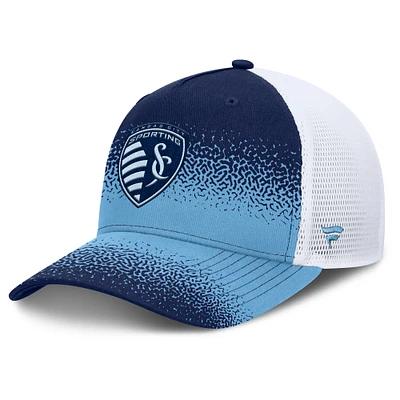 Men's Fanatics Navy Sporting Kansas City Libero Trucker Adjustable Hat