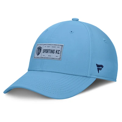 Casquette Flex Fanatics Sky Blue Sporting Kansas City Banner pour homme