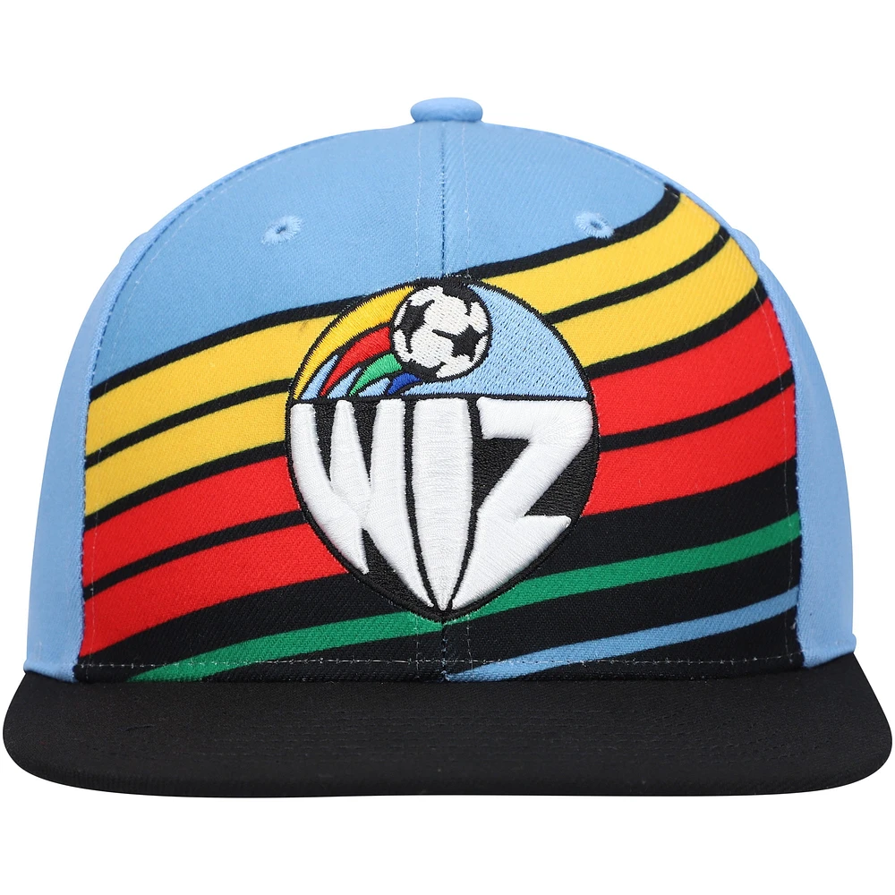 Men's Mitchell & Ness Sky Blue Sporting Kansas City Jersey Hook Snapback Hat