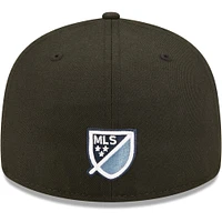Men's New Era Black Sporting Kansas City Primary Logo Low Profile 59FIFTY Fitted Hat