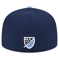 Men's New Era  Navy Sporting Kansas City 2025 Kickoff 59FIFTY Fitted Hat