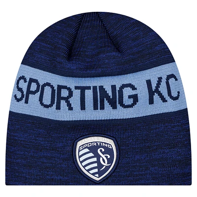 Bonnet bleu marine New Era Sporting Kansas City Kickoff 2025 pour homme