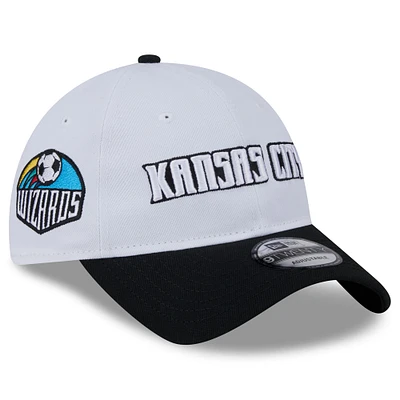 Casquette réglable New Era Sporting Kansas City 2024 9TWENTY blanche pour homme