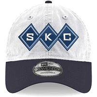 Men's New Era White Sporting Kansas City Jersey Hook 9TWENTY Adjustable Hat