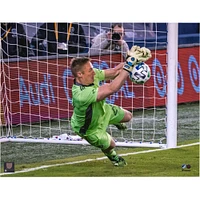 Tim Melia Sporting Kansas City Unsigned 2020 MLS Playoffs Round 1 Penalty Shootout Save Win Photograph
