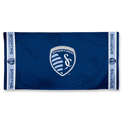 Serviette de plage réactive en fibre WinCraft Sporting Kansas City 30 po x 60 po