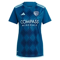 Women's adidas Erik Thommy Navy Sporting Kansas City 2024 Diamonds Our Forever Replica Player Jersey