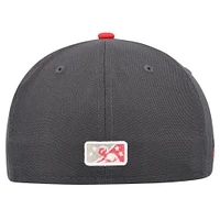Casquette ajustée 59FIFTY Springfield Cardinals MiLB x Staple Collection New Era pour hommes, gris chiné