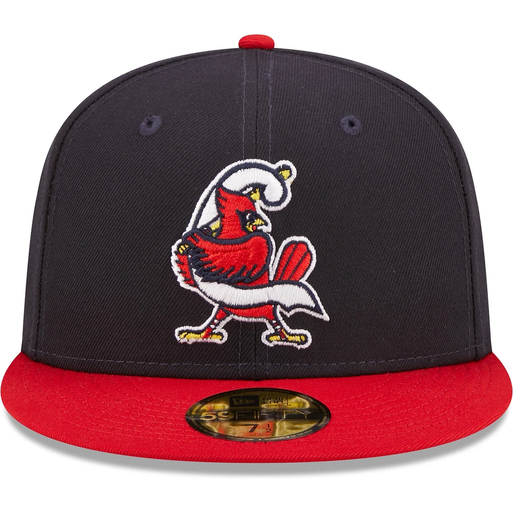 Men's New Era Navy Springfield Cardinals Authentic Collection 59FIFTY Fitted Hat
