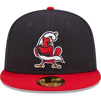 Men's New Era Navy Springfield Cardinals Authentic Collection 59FIFTY Fitted Hat