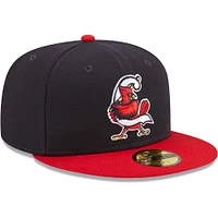 Men's New Era Navy Springfield Cardinals Authentic Collection 59FIFTY Fitted Hat