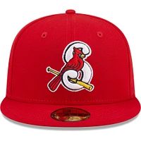 Men's New Era Red Springfield Cardinals Authentic Collection 59FIFTY Fitted Hat