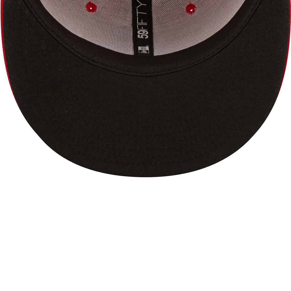 Men's New Era Red Springfield Cardinals Authentic Collection 59FIFTY Fitted Hat