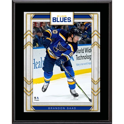 Plaque de joueur sublimée Brandon Saad des Blues de St. Louis 10,5" x 13"