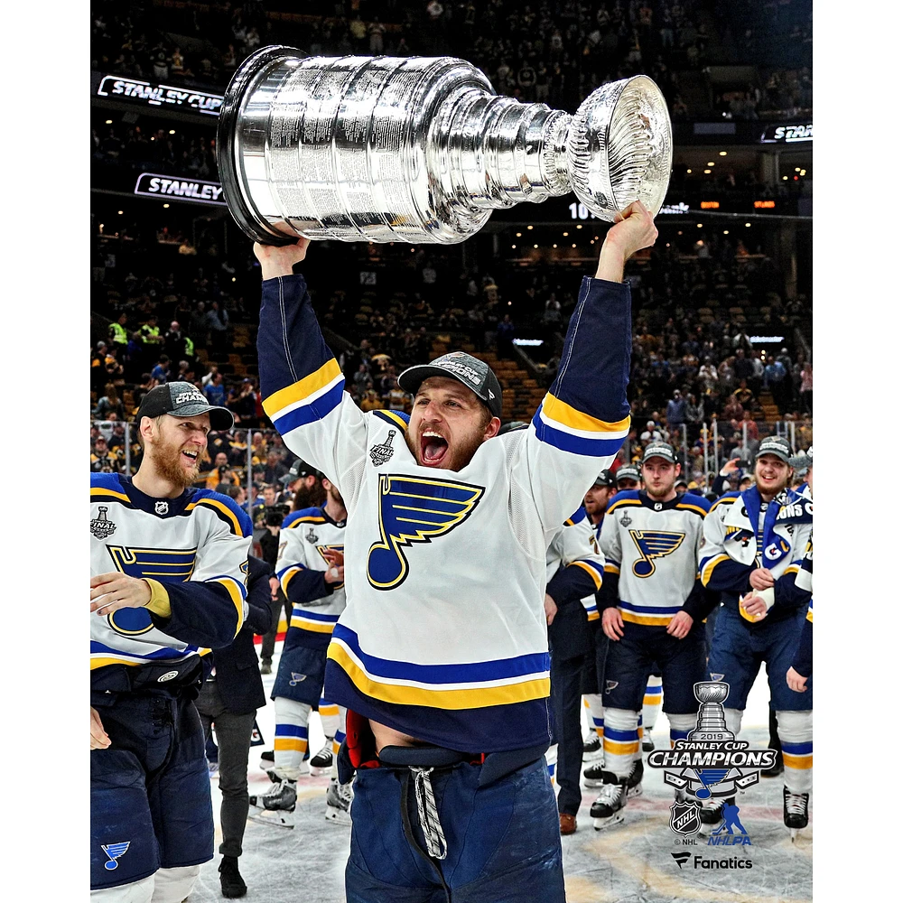 Brayden Schenn St. Louis Blues Unsigned 2019 Stanley Cup Champions Raising Photograph