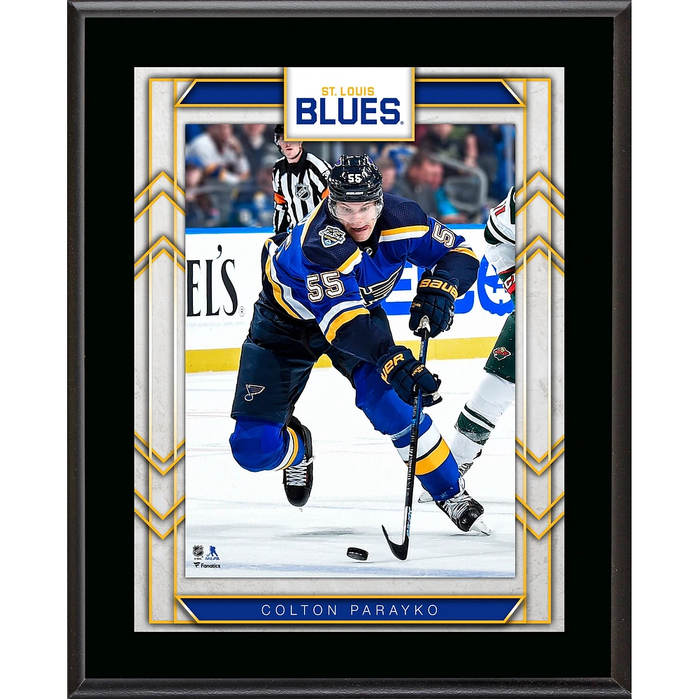Colton Parayko St. Louis Blues 10.5" x 13" Sublimated Player Plaque