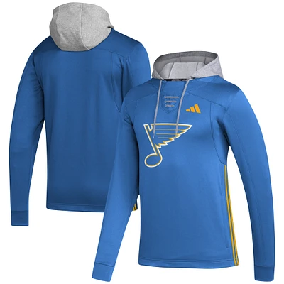 Men's adidas Blue St. Louis Blues Refresh Skate Lace AEROREADY Pullover Hoodie