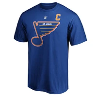 Men's Brett Hull Blue St. Louis Blues Authentic Stack Retired Player Name & Number T-Shirt