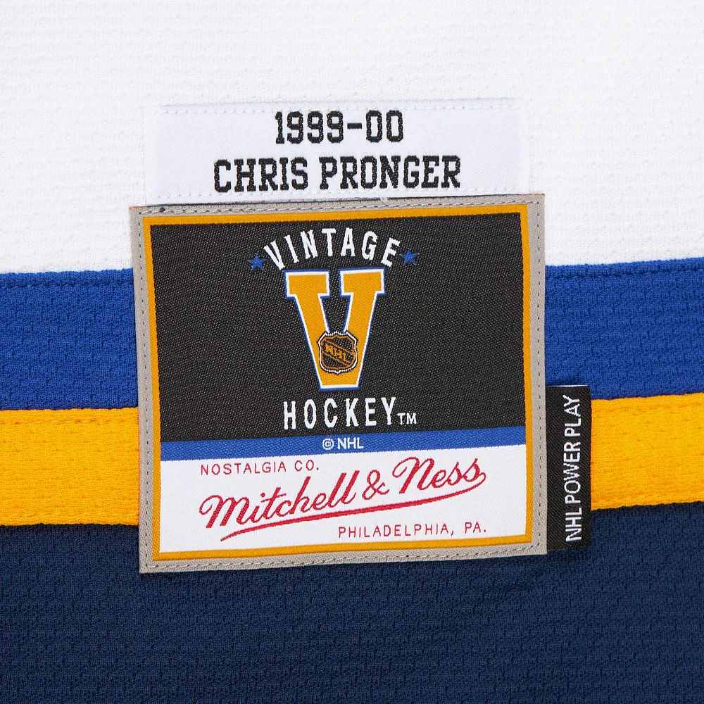 Men's Chris Pronger White St. Louis Blues 1999-00 Power Play Jersey