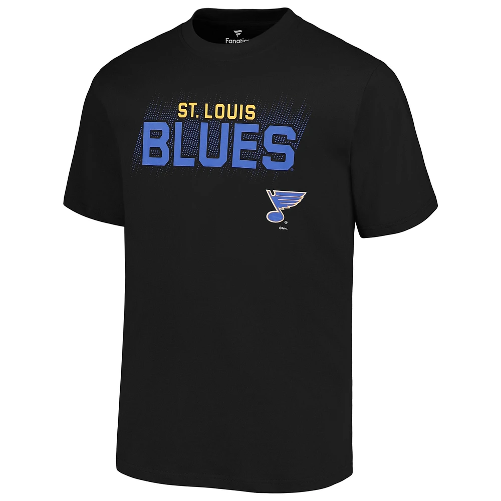 Men's Fanatics Black St. Louis Blues Big & Tall Wordmark T-Shirt