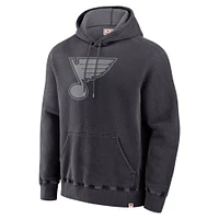 Men's Fanatics Black St. Louis Blues Made Canada Pullover Hoodie