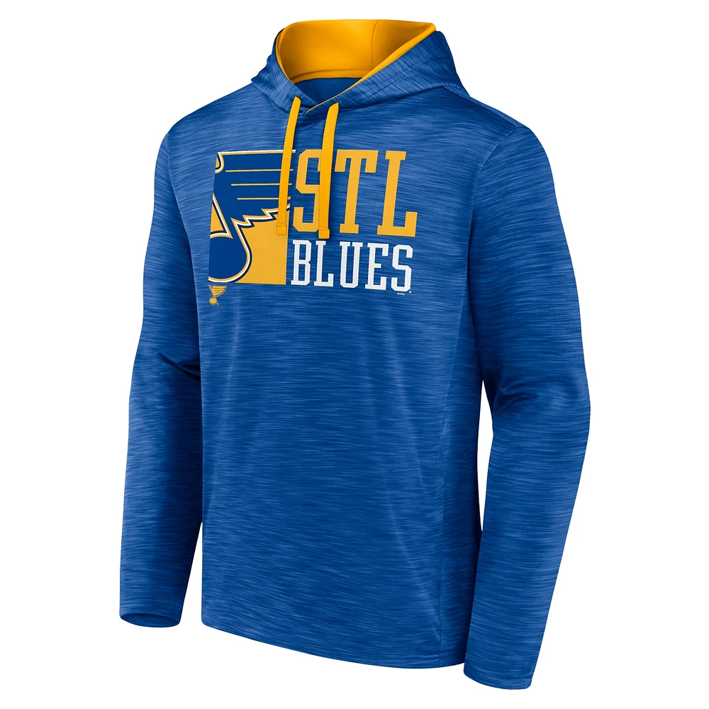 Men's Fanatics Blue St. Louis Blues Never Quit Pullover Hoodie