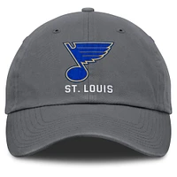 Men's Fanatics Charcoal St. Louis Blues Washed Adjustable Hat