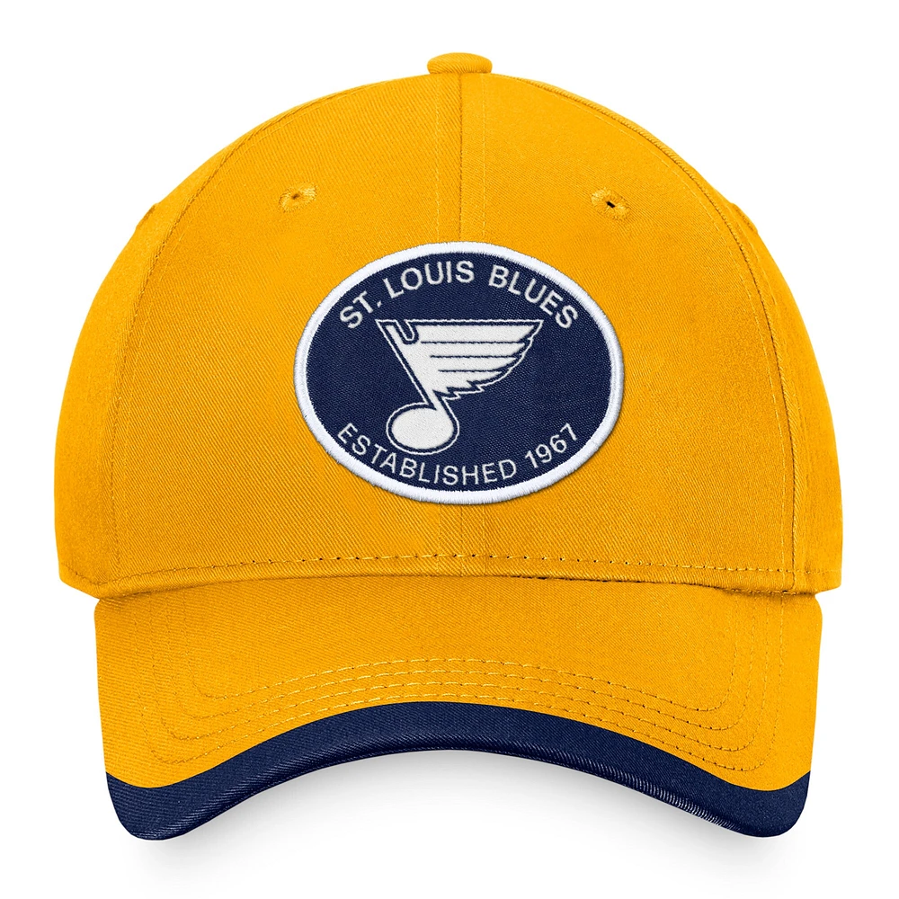 Men's Fanatics Gold St. Louis Blues Fundamental Adjustable Hat