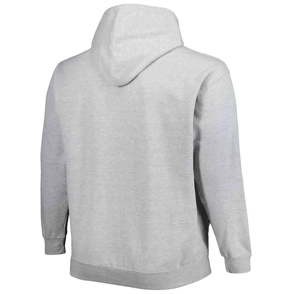 Men's Fanatics Heather Gray St. Louis Blues Special Edition 2.0 Big & Tall Wordmark Pullover Hoodie