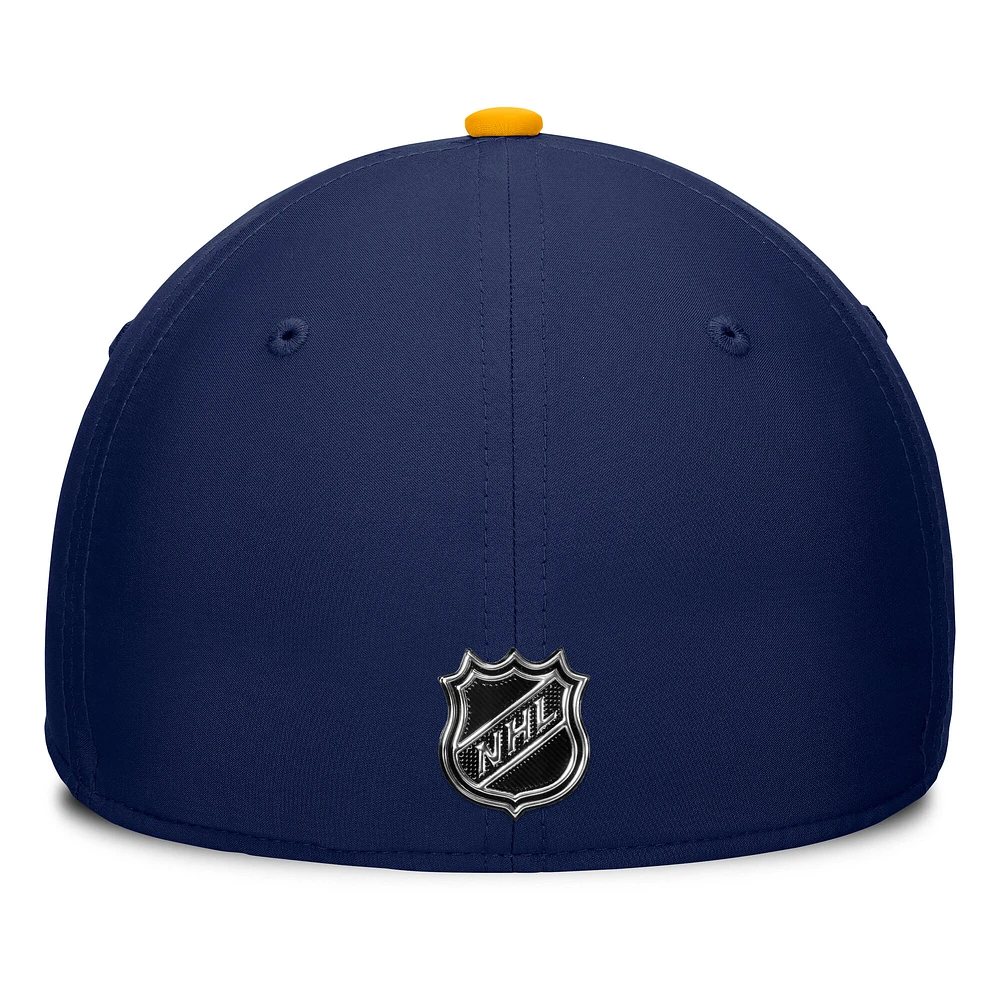 Men's Fanatics Navy/Gold St. Louis Blues Authentic Pro Rink Flex Hat