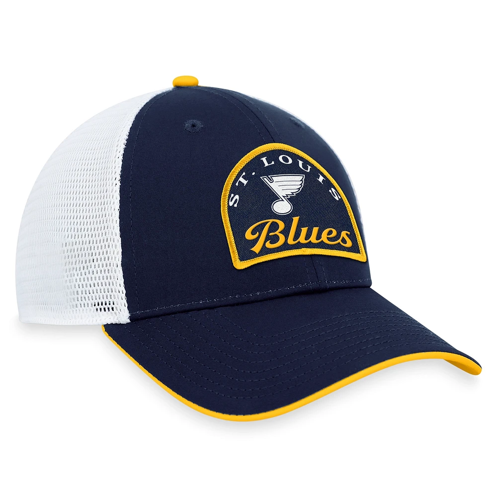 Men's Fanatics Navy/White St. Louis Blues Fundamental Adjustable Hat