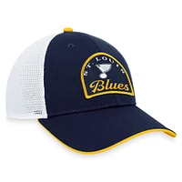 Men's Fanatics Navy/White St. Louis Blues Fundamental Adjustable Hat