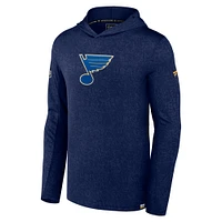 Men's Fanatics  Navy St. Louis Blues Authentic Pro Lightweight Pullover Hoodie