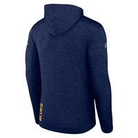 Men's Fanatics  Navy St. Louis Blues Authentic Pro Lightweight Pullover Hoodie