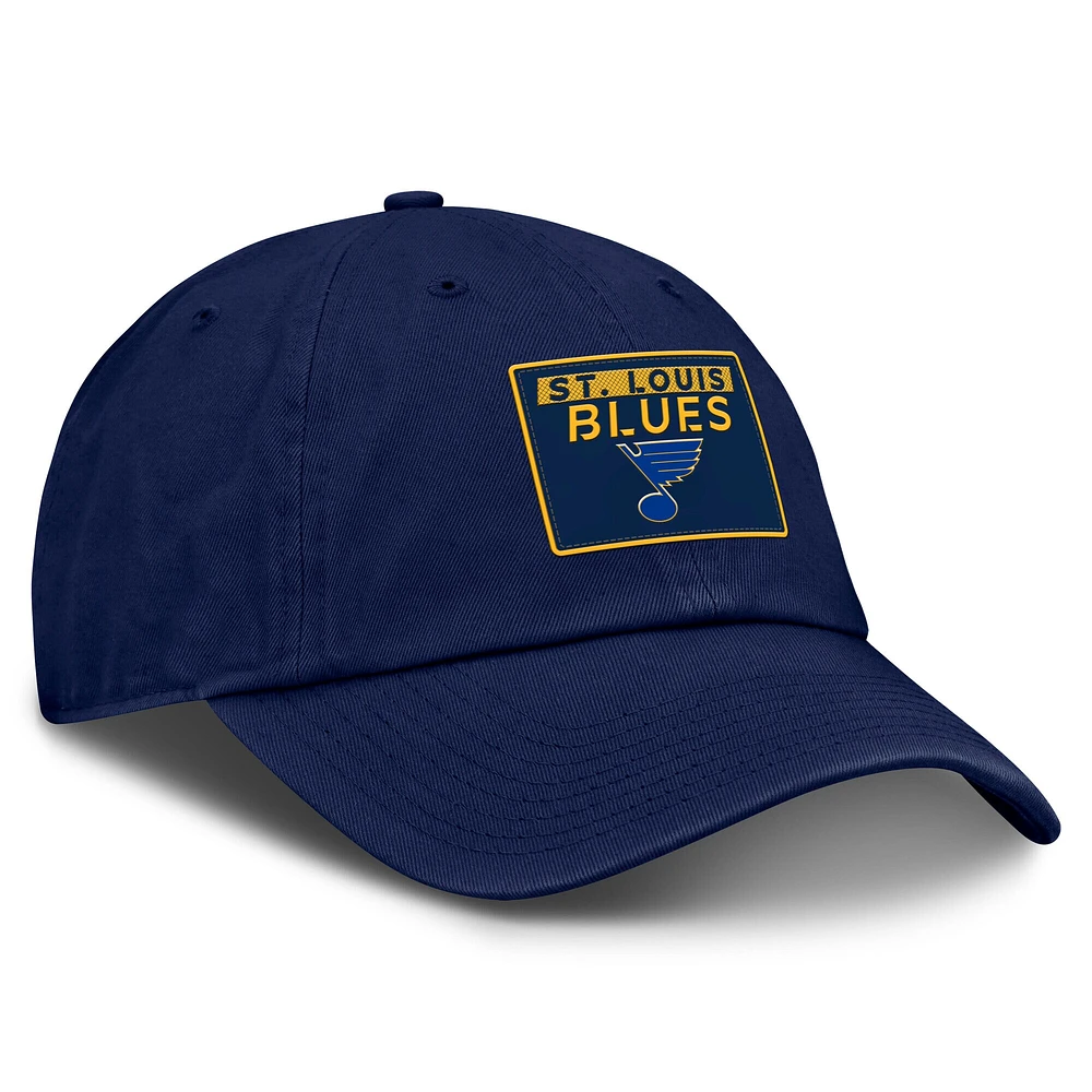 Men's Fanatics Navy St. Louis Blues Authentic Pro Prime Adjustable Hat