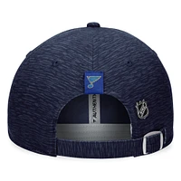 Men's Fanatics  Navy St. Louis Blues Authentic Pro Road Adjustable Hat