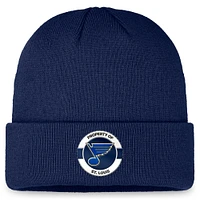 Men's Fanatics Navy St. Louis Blues Authentic Pro Training Camp Cuffed Knit Hat