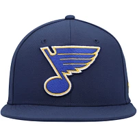Men's Fanatics Navy St. Louis Blues Core Primary Logo Fitted Hat